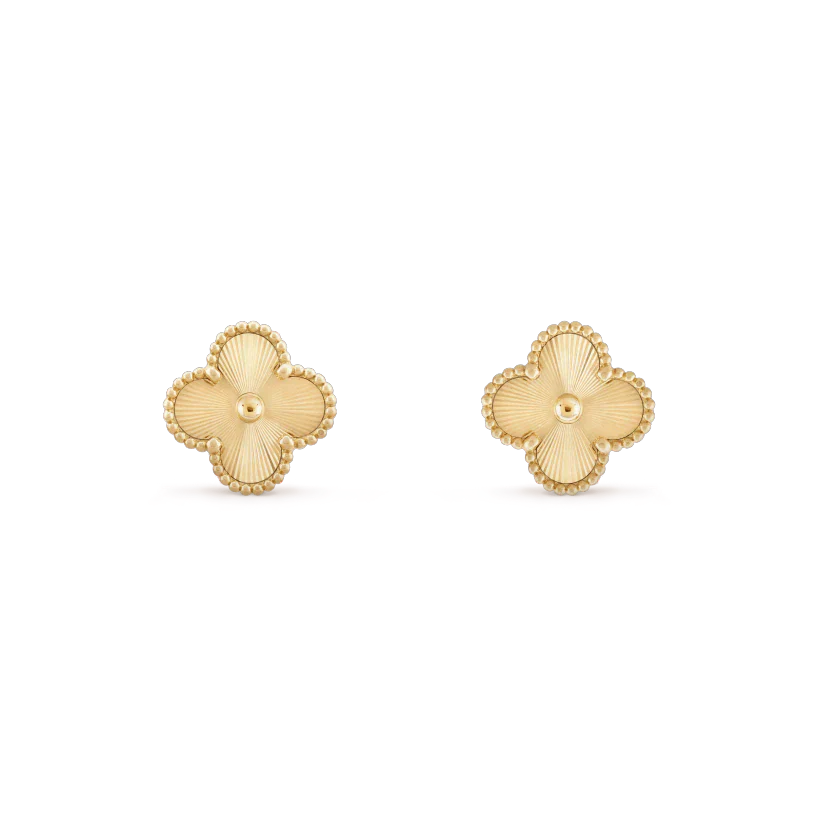 ¡®Loco¡¯CLOVER MINI 9.5MM LASER EARRINGS