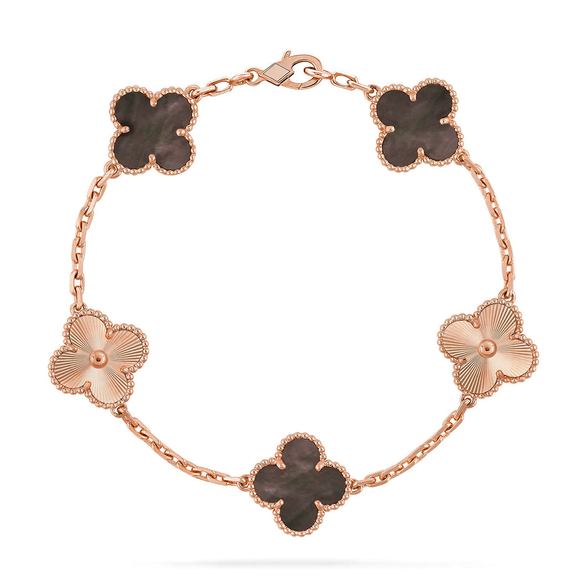 [Loco]New CLOVER 5 MOTIF GRAY MOP BRACELET COLLECTION