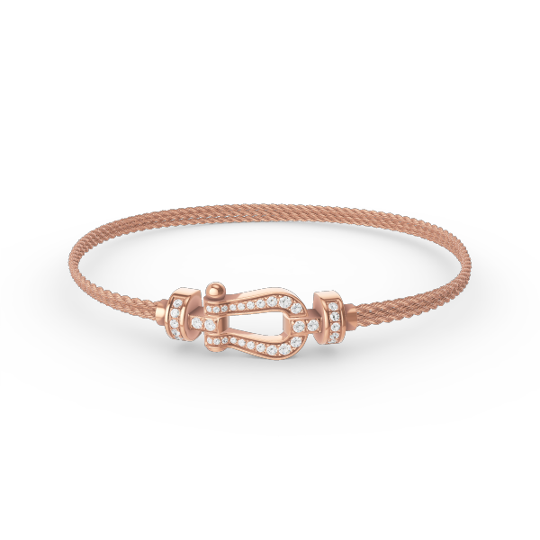 ¡®Loco¡¯FORCE SMALL HORSESHOE  DIAMOND CHAIN ROPE BRACELET