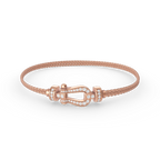 ¡®Loco¡¯FORCE SMALL HORSESHOE  DIAMOND CHAIN ROPE BRACELET