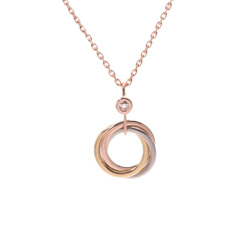 ¡®Loco¡¯TRINITY SILVER GOLD PINK GOLD NECKLACE