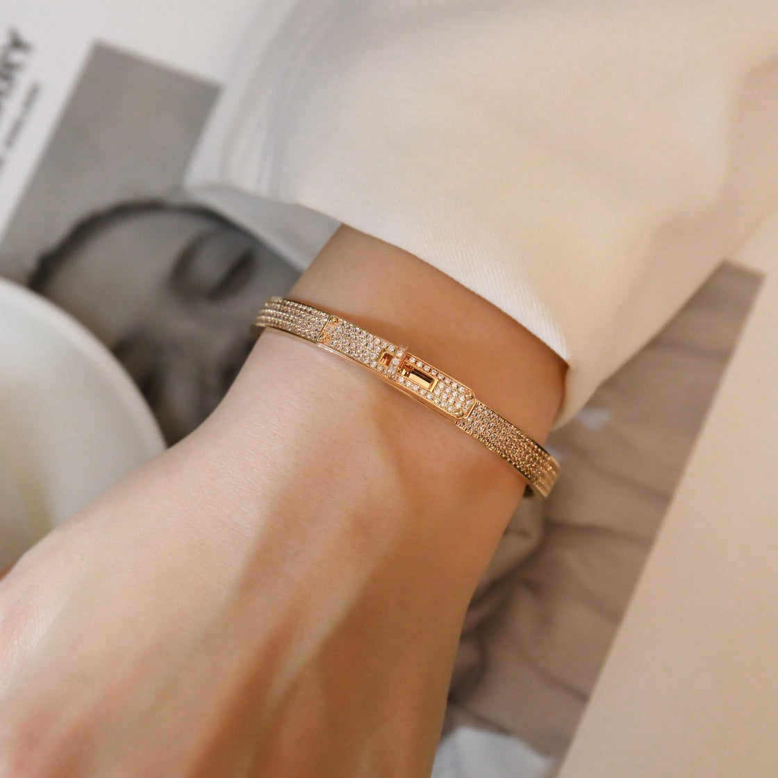 ¡®Loco¡¯KELLY BRACELET DIAMOND PAVED