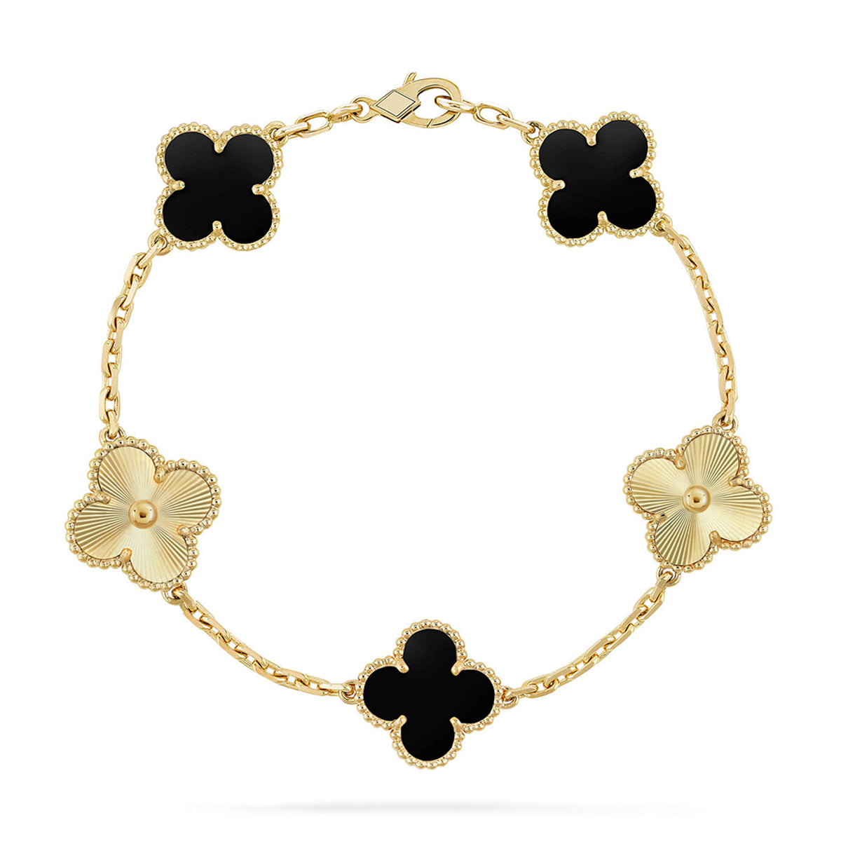 [Loco]New CLOVER 5 MOTIF ONYXS BRACELET COLLECTION