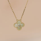 ¡®Loco¡¯CLOVER 15MM DIAMOND GOLD MOTHER OF PEARL NECKLACE
