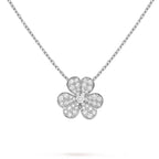 ¡®Loco¡¯CLOVER DIAMOND NECKLACE SILVER