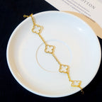 [Loco]New CLOVER 5 MOTIF ROCK CRYSTAL BRACELET