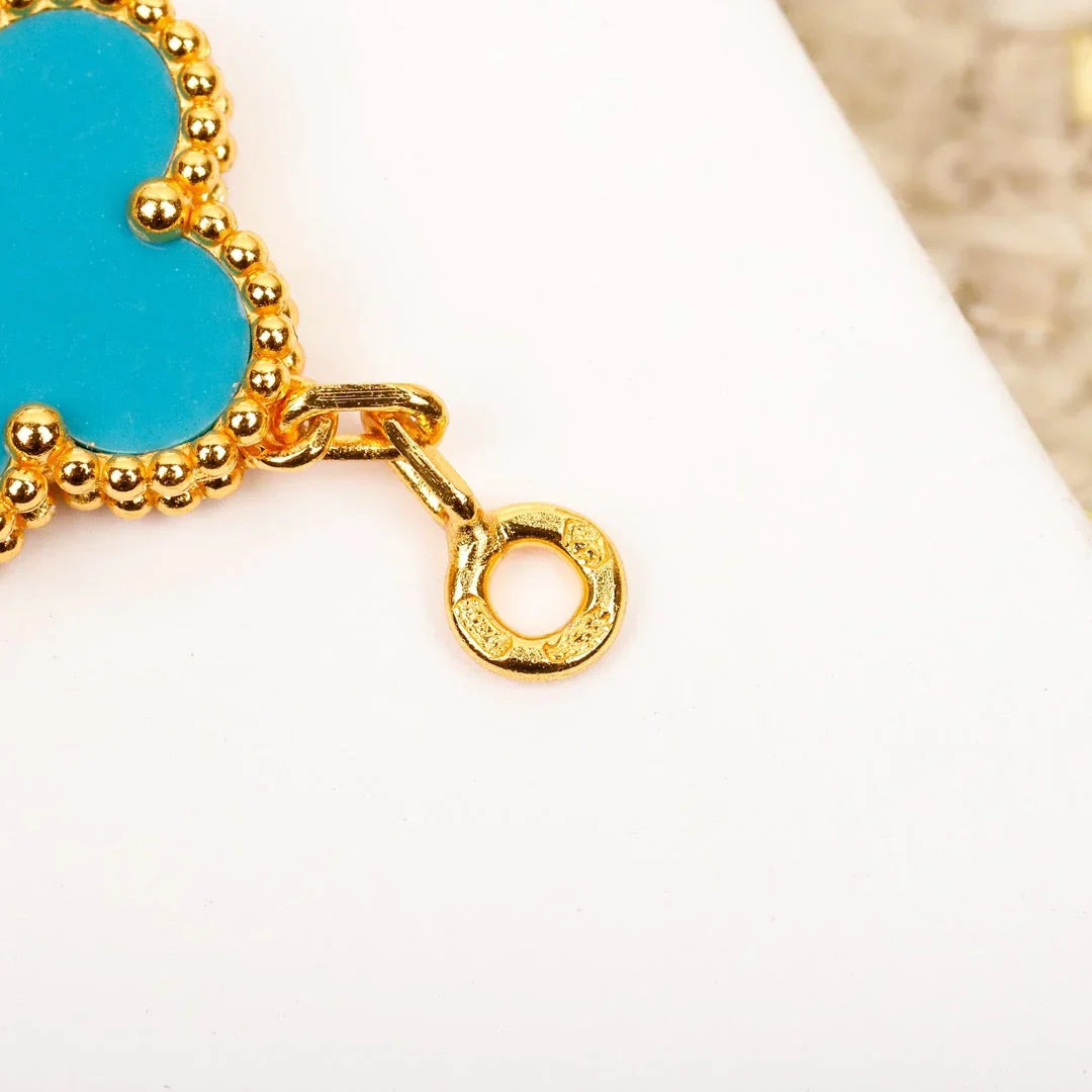 [Loco]New  CLOVER 5 MOTIF TURQUOISE BRACELET COLLECTION