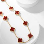 ¡®Loco¡¯CLOVER 10 MOTIFS CARNELIAN NECKLACE