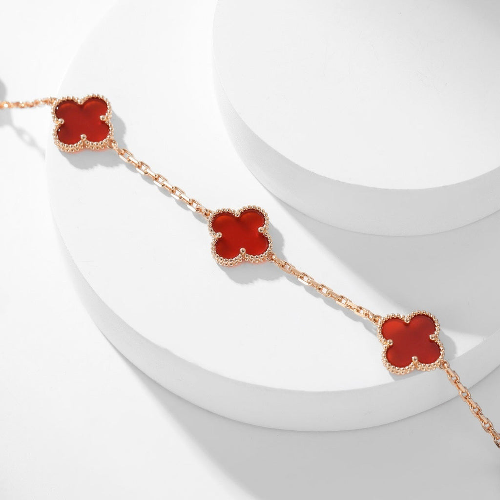 ¡®Loco¡¯CLOVER 10 MOTIFS CARNELIAN NECKLACE