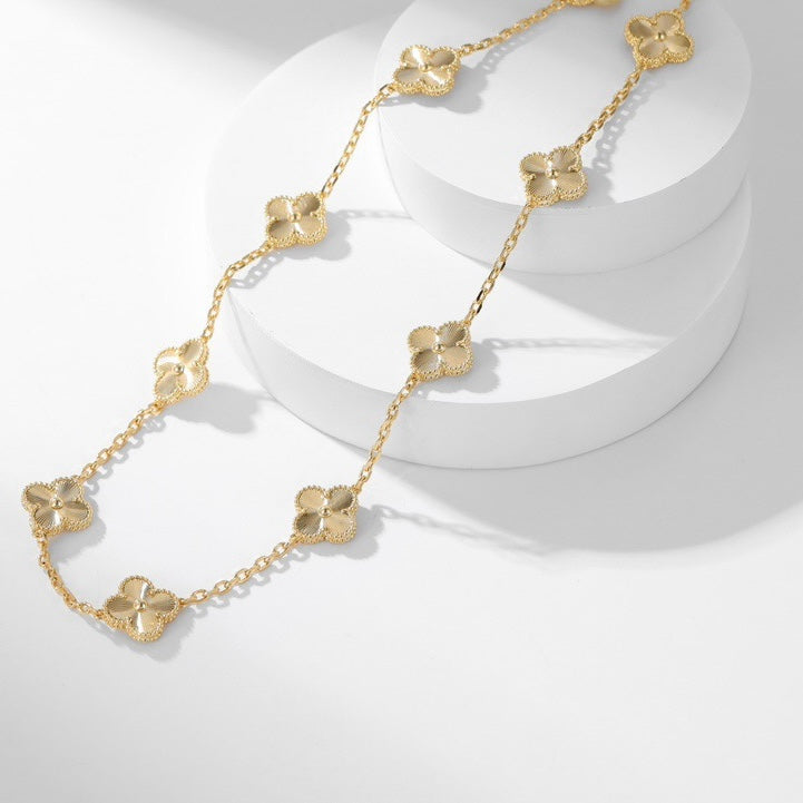 ¡®Loco¡¯CLOVER 10 MOTIFS LASER NECKLACE
