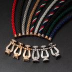 ¡®Loco¡¯FORCE LARGE HORSESHOE HALF DIAMOND BRACELET SILVER