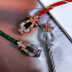 ¡®Loco¡¯FORCE LARGE HORSESHOE  COLORED DIAMOND BRACELET ROSE GOLD