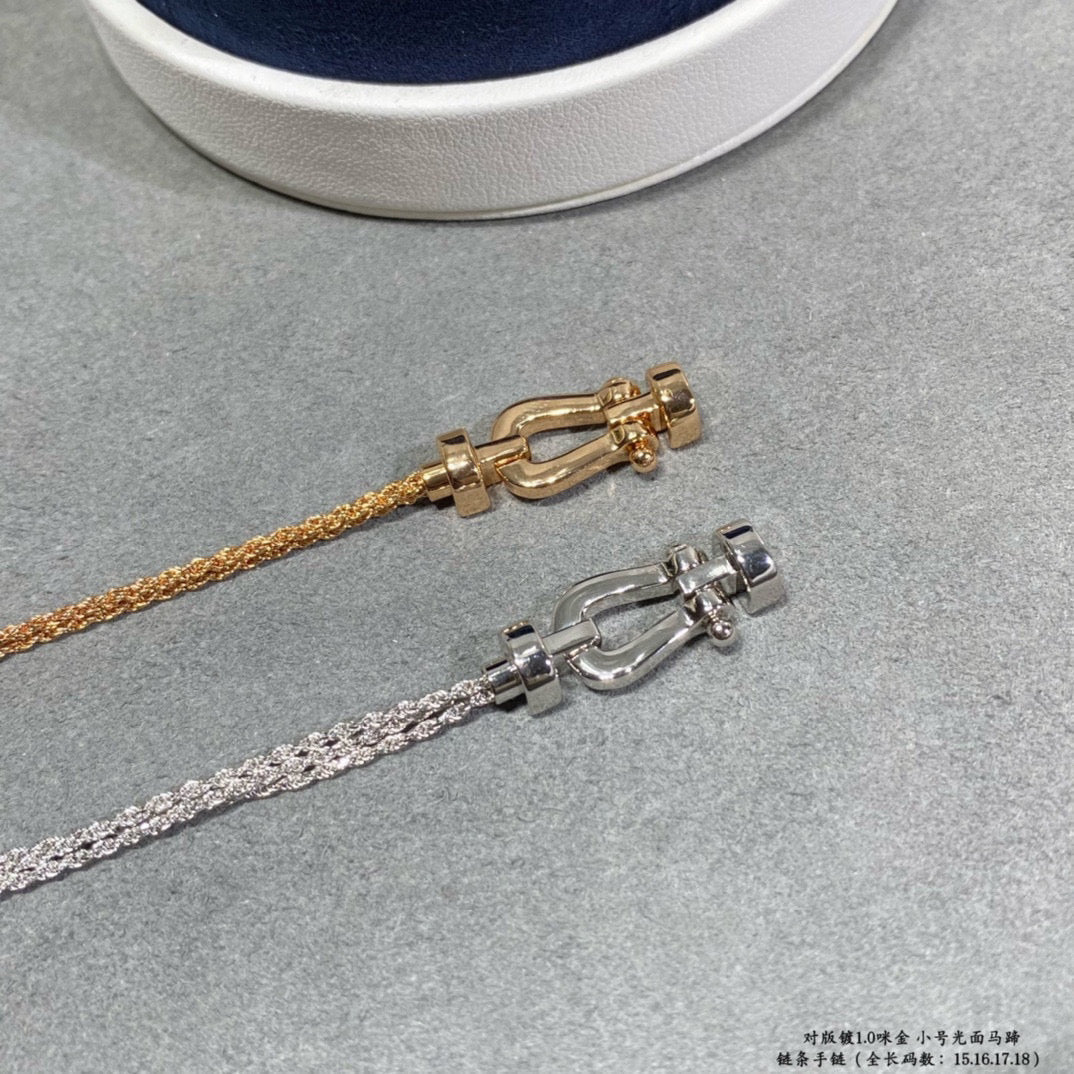 ¡®Loco¡¯FORCE SMALL HORSESHOE  DIAMOND CHAIN ROPE BRACELET