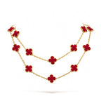 ¡®Loco¡¯CLOVER 20 MOTIFS CARNELIAN NECKLACE