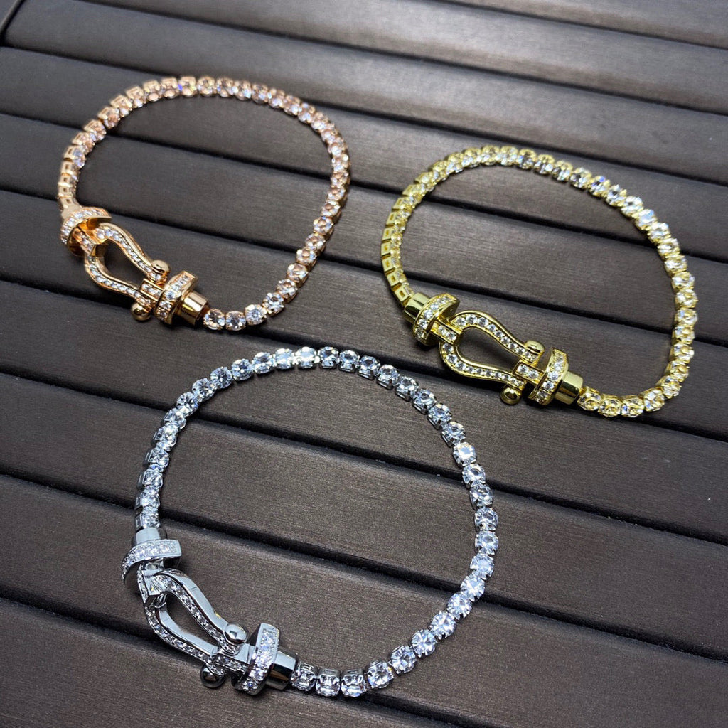 ¡®Loco¡¯FORCE  HORSESHOE  DIAMOND TENNIS BRACELET