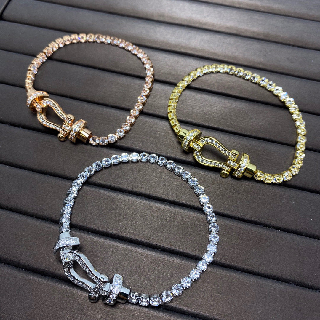 ¡®Loco¡¯FORCE  HORSESHOE  DIAMOND TENNIS BRACELET