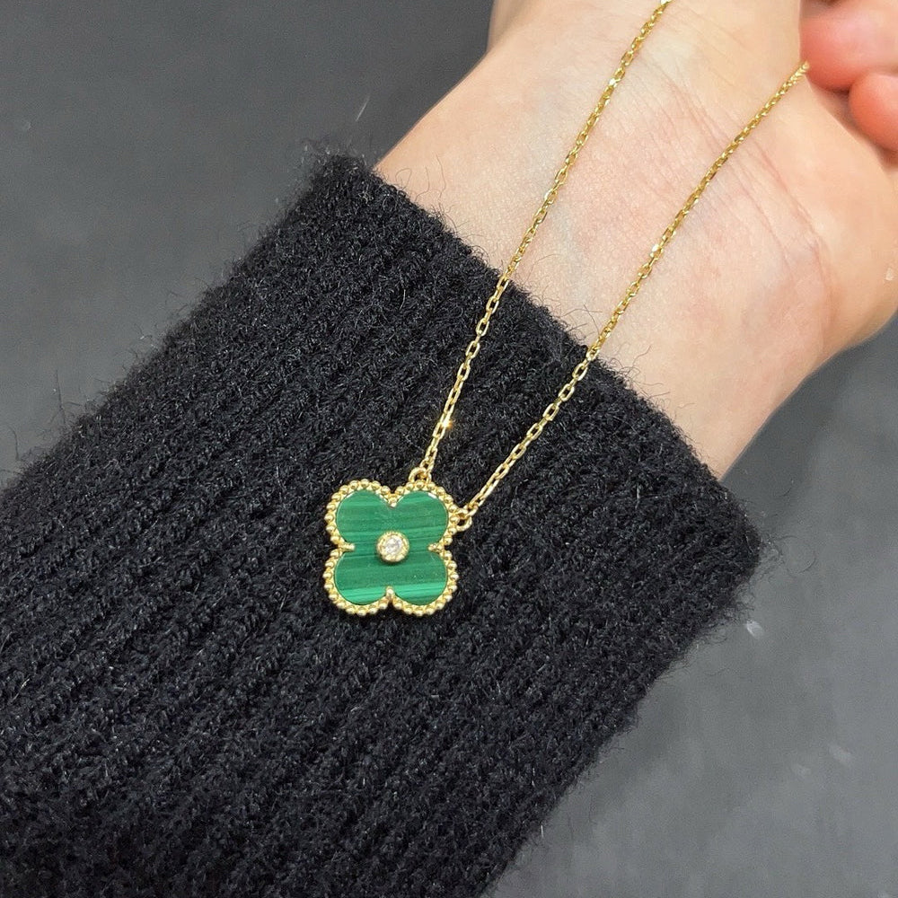 ¡®Loco¡¯CLOVER 15MM DIAMOND TURQUOISE NECKLACE