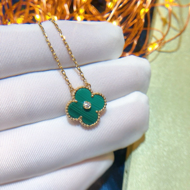 ¡®Loco¡¯CLOVER 15MM DIAMOND TURQUOISE NECKLACE
