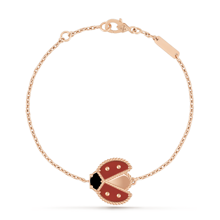 ¡®Loco¡¯LUCKY SPRING 1 MOTIF PINK GOLD BRACELET