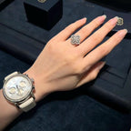 ¡®Loco¡¯LOOP RING FULL MOTIF DIAMOND 16MM SILVE