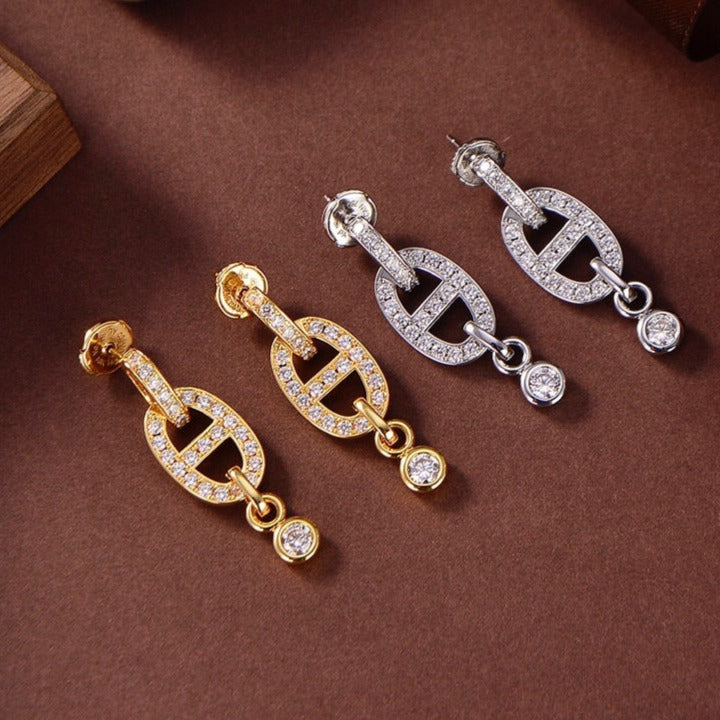 ¡®Loco¡¯HM CHAINE DIAMOND EARRINGS
