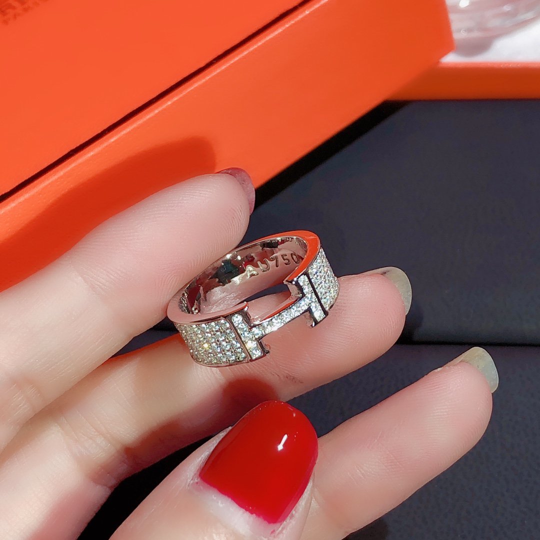¡®Loco¡¯H RING FULL DIAMOND
