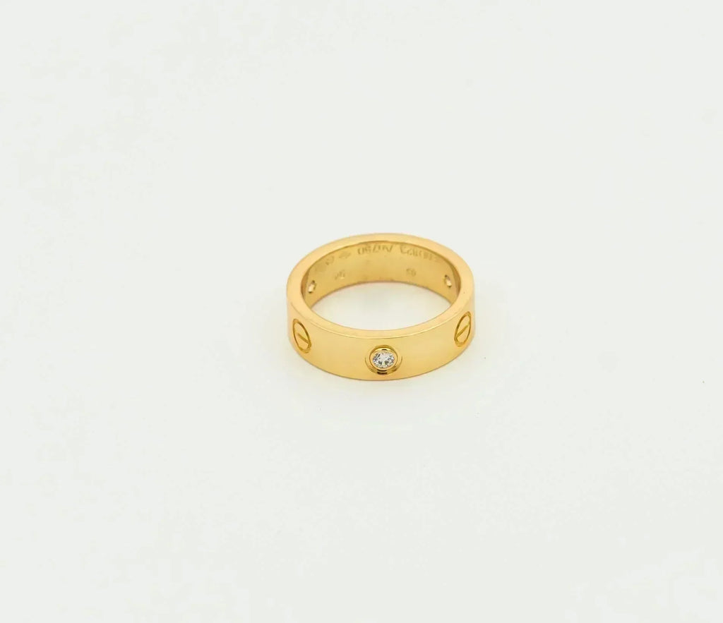 ¡®Loco¡¯LOVE RING 5.5MM 3 DIAMONDS GOLD