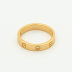 ¡®Loco¡¯LOVE RING 4MM 1 DIAMOND PINK GOLD