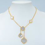 ¡®Loco¡¯CLOVER MOTHER OF PEARL NECKLACE 6 MOTIF
