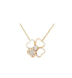 ¡®Loco¡¯CLOVER MOP DIAMOND ROSE GOLD NECKLACE
