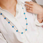 ¡®Loco¡¯CLOVER 20 MOTIFS TURQUOISE GOLD