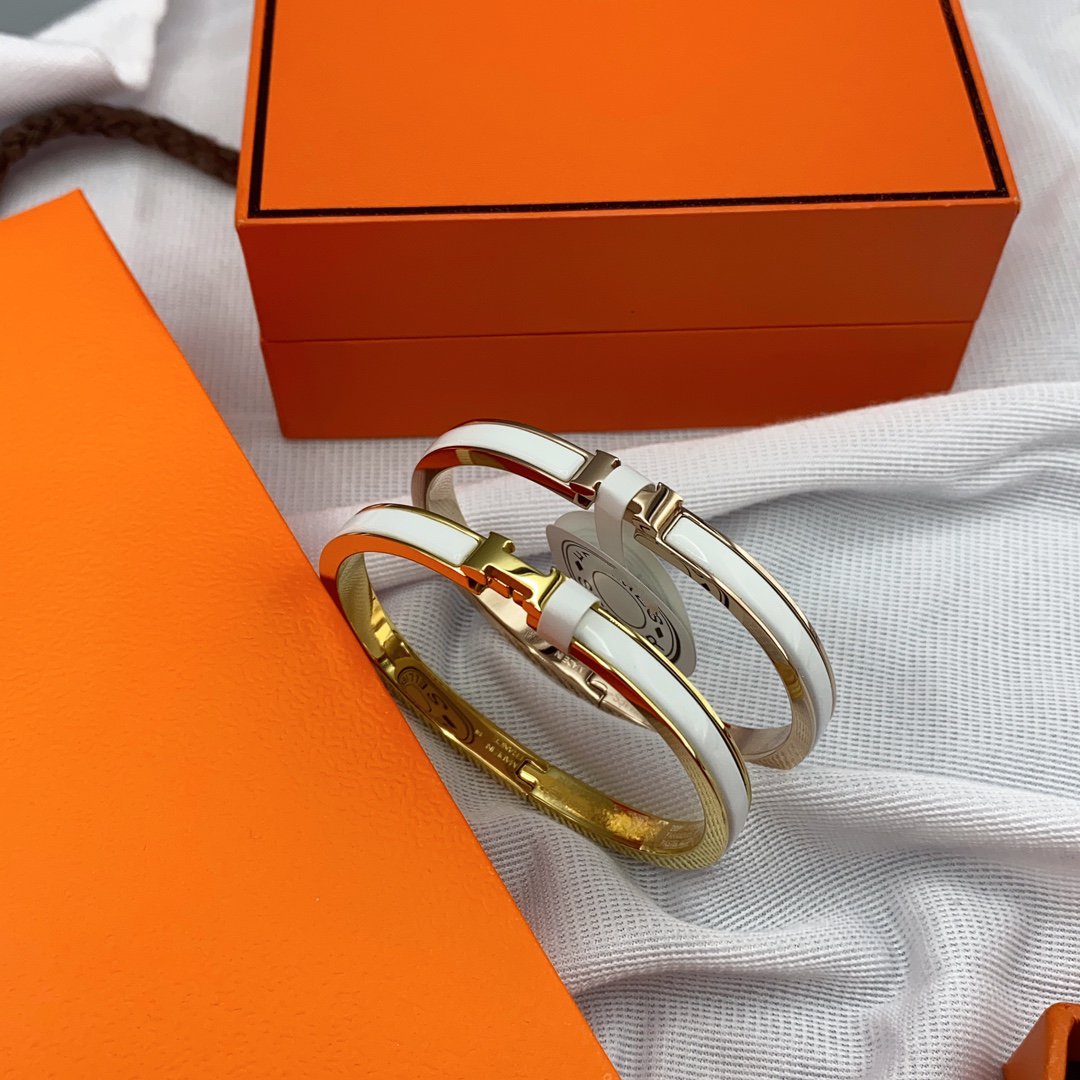 ¡®Loco¡¯CLASSIC HM CLIC WHITE 8MM ENAMEL BRACELET
