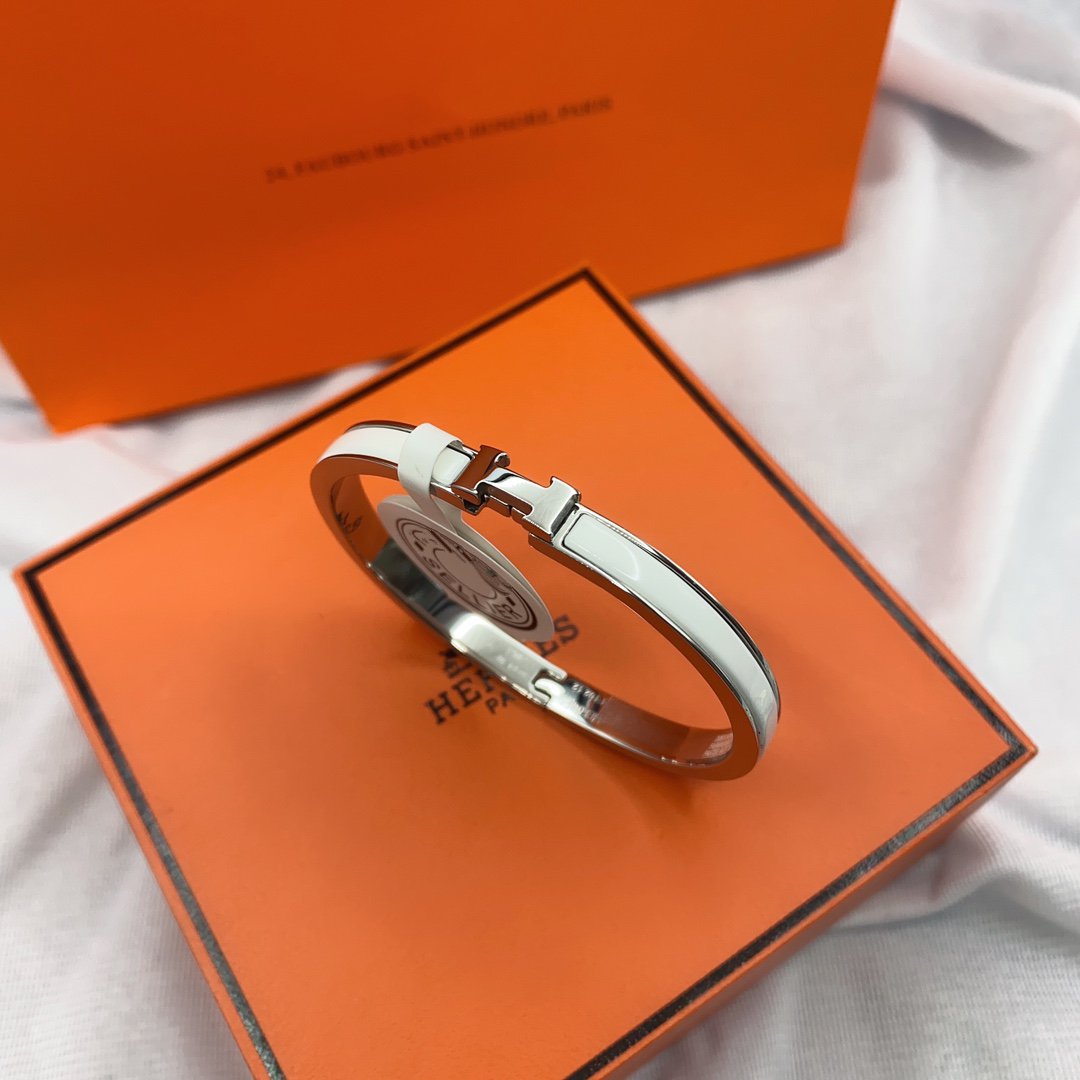 ¡®Loco¡¯CLASSIC HM CLIC WHITE 8MM ENAMEL BRACELET