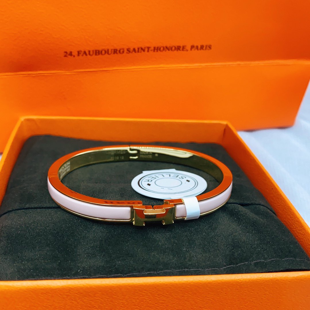 ¡®Loco¡¯CLASSIC HM CLIC  PINK 8MM ENAMEL BRACELET
