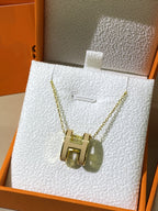 ¡®Loco¡¯HM CLIC YELLOW ENAMEL GOLD NECKLACE