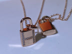 ¡®Loco¡¯HM ADVANCED NICHE LOCK HEAD NECKLACE DIAMONDS