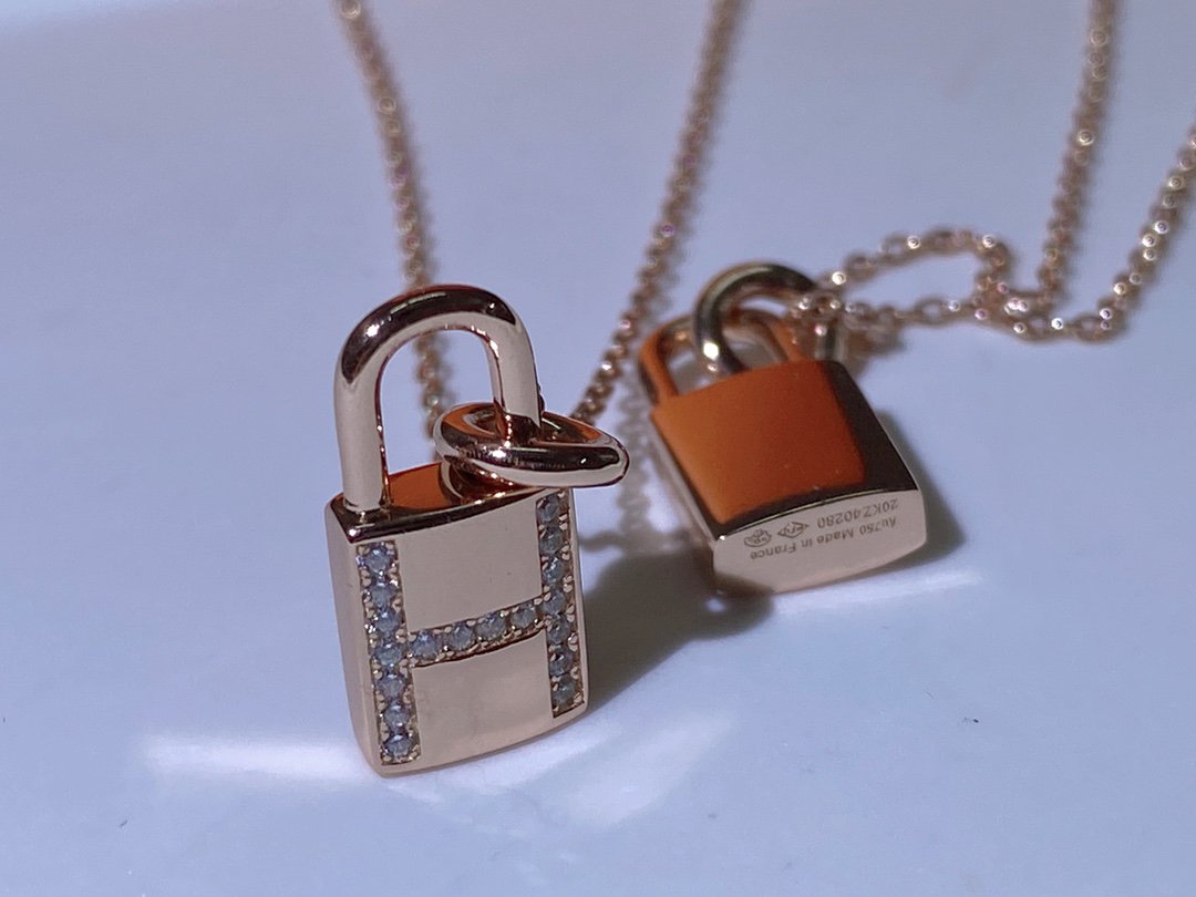 ¡®Loco¡¯HM ADVANCED NICHE LOCK HEAD NECKLACE DIAMONDS