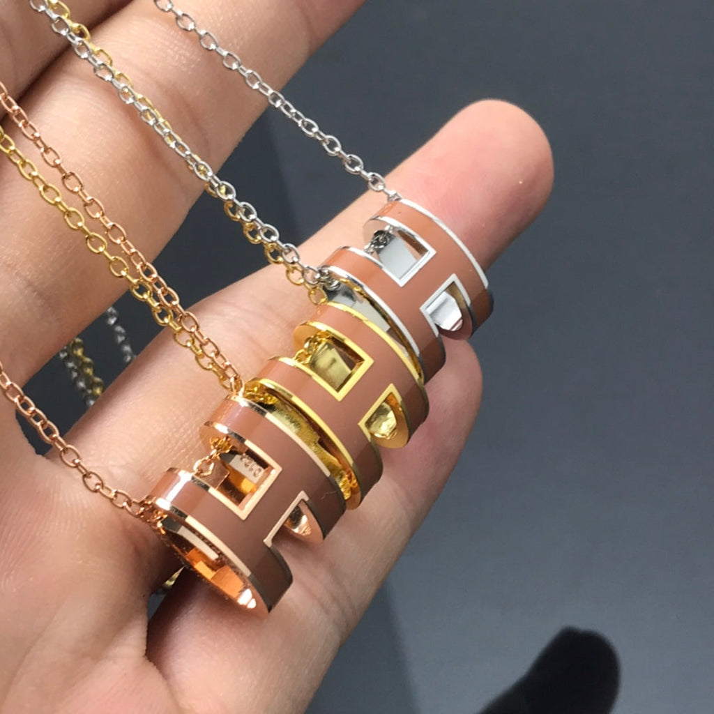 ¡®Loco¡¯H NECKLACE BROWN