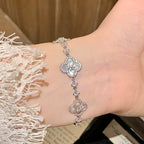 ¡®Loco¡¯CLOVER 5 MOTIF PINK BLUE RED WHITE BRACELET