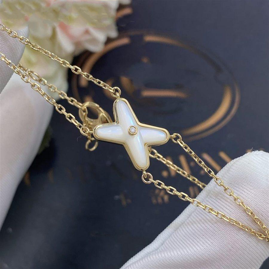 ¡®Loco¡¯JEUX BRACELET WHITE MOP GOLD 1 DIAMOND