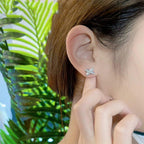 ¡®Loco¡¯JEUX DE SILVER DIAMOND EARRINGS