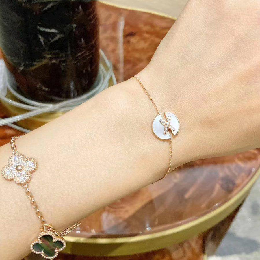 ¡®Loco¡¯JEUX DE BRACELET MOP PINK GOLD DIAMONDS