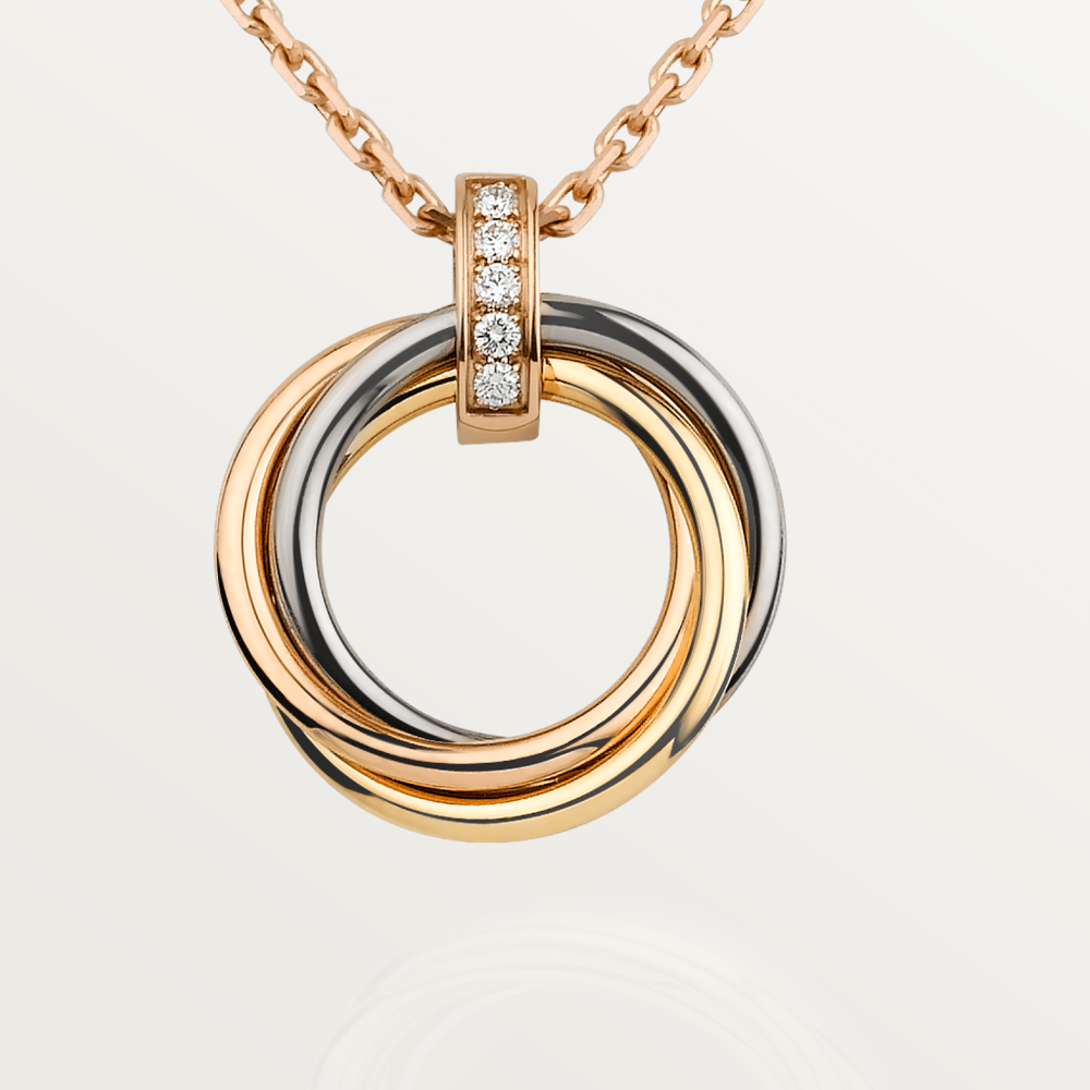 ¡®Loco¡¯TRINITY NECKLACE GOLD  DIAMONDS