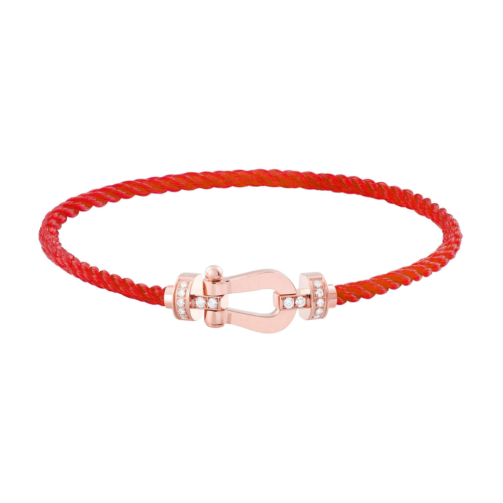 ¡®Loco¡¯FORCE 10 HALF DIAMOND PINK GOLD RED CORDERI LARGE AND MEDIUM MODEL