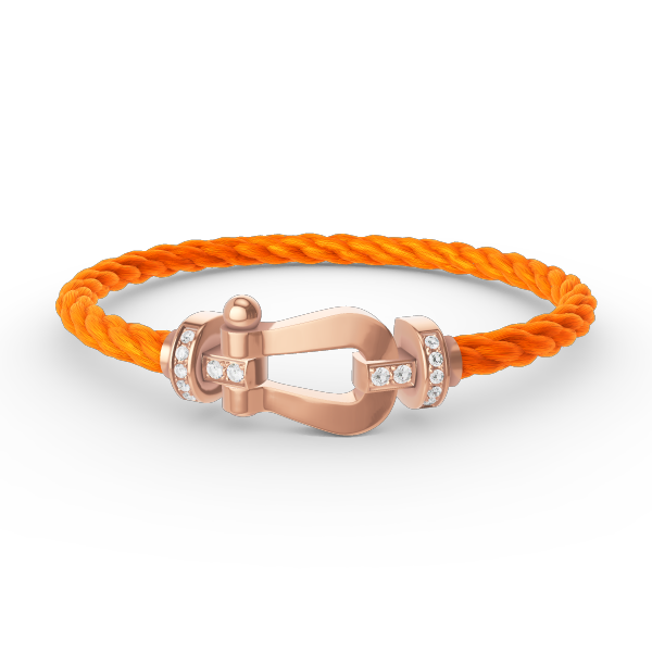 ¡®Loco¡¯FORCE LARGE HORSESHOE HALF DIAMOND BRACELET ROSE GOLD