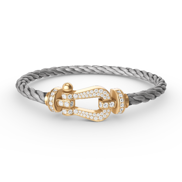 ¡®Loco¡¯FORCE LARGE HORSESHOE FULL DIAMOND BRACELET GOLD