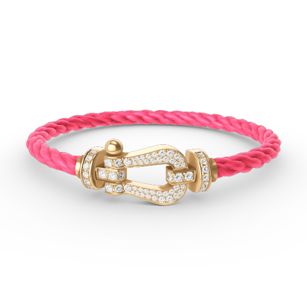 ¡®Loco¡¯FORCE LARGE HORSESHOE FULL DIAMOND BRACELET GOLD