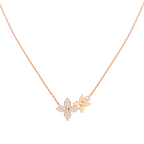 ¡®Loco¡¯STAR BLOSSOM NECKLACE PINK GOLD DIAMONDS