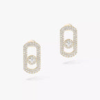 [Loco jewelrys]So Move Pave_-Set Diamond Earrings in Silver