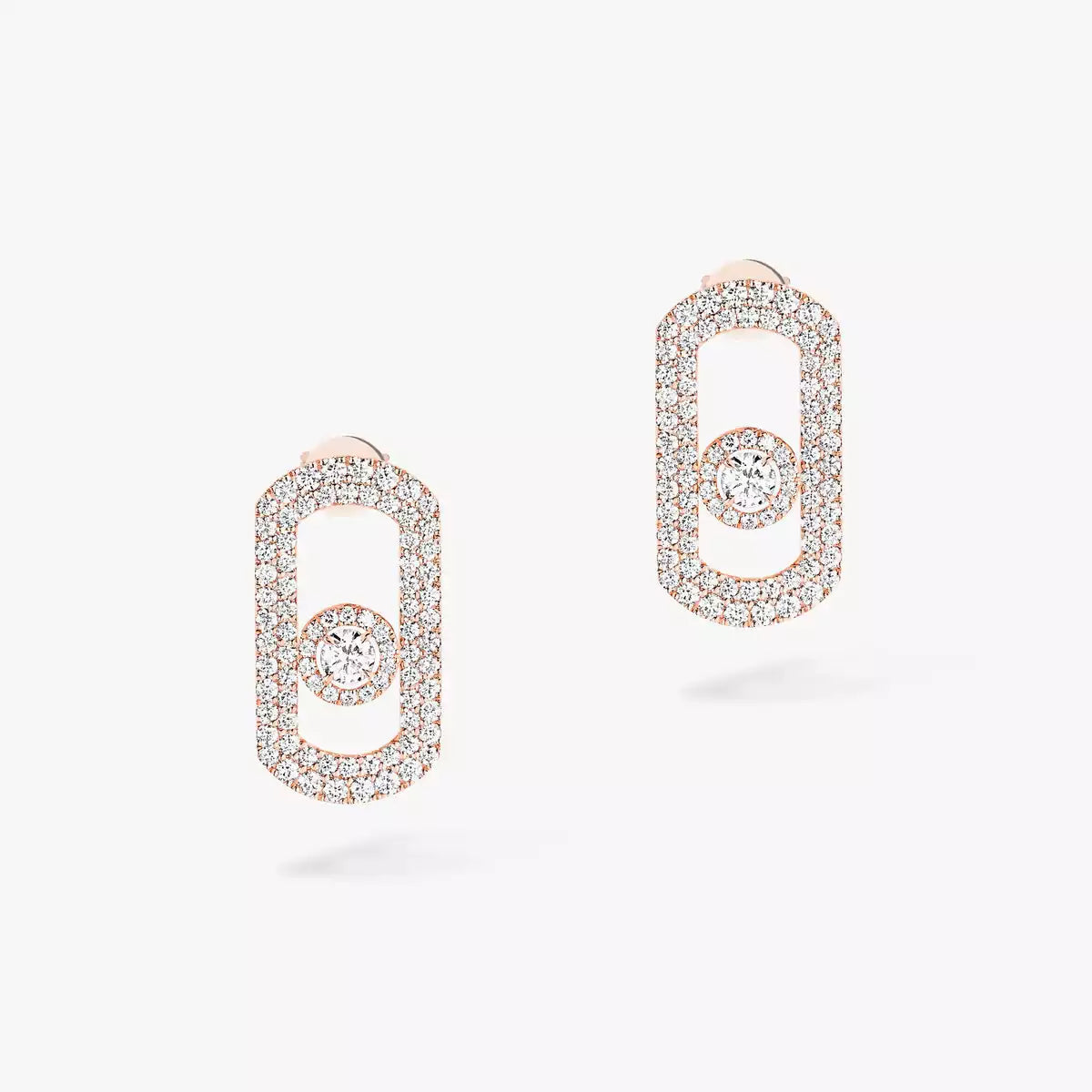 [Loco jewelrys]So Move Pave_-Set Diamond Earrings in Silver